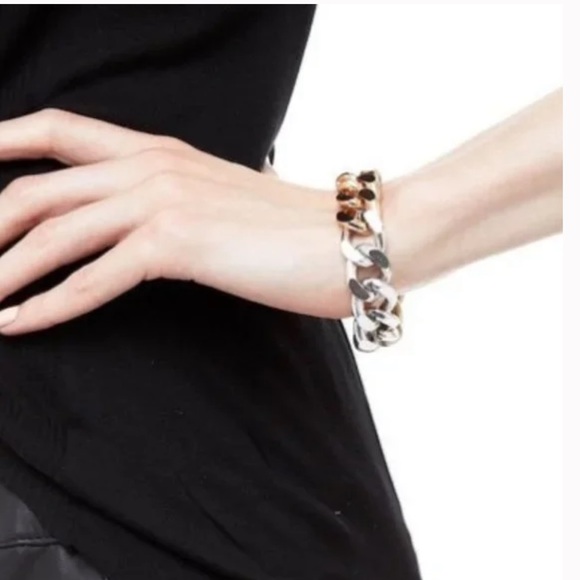 New Luv AJ Tri-Tone Ombre Chain Link Bracelet with original protective bag. - Picture 9 of 9